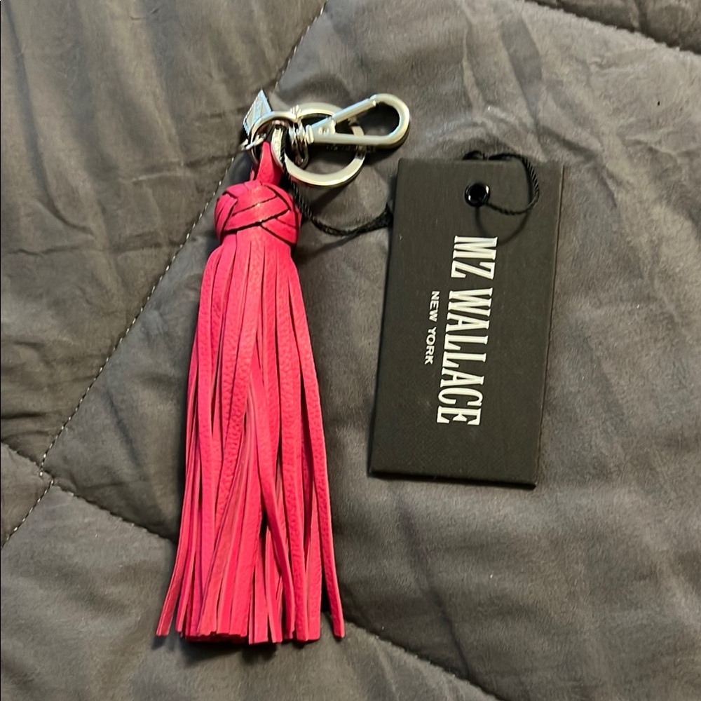 MZ Wallace braided tassel pink